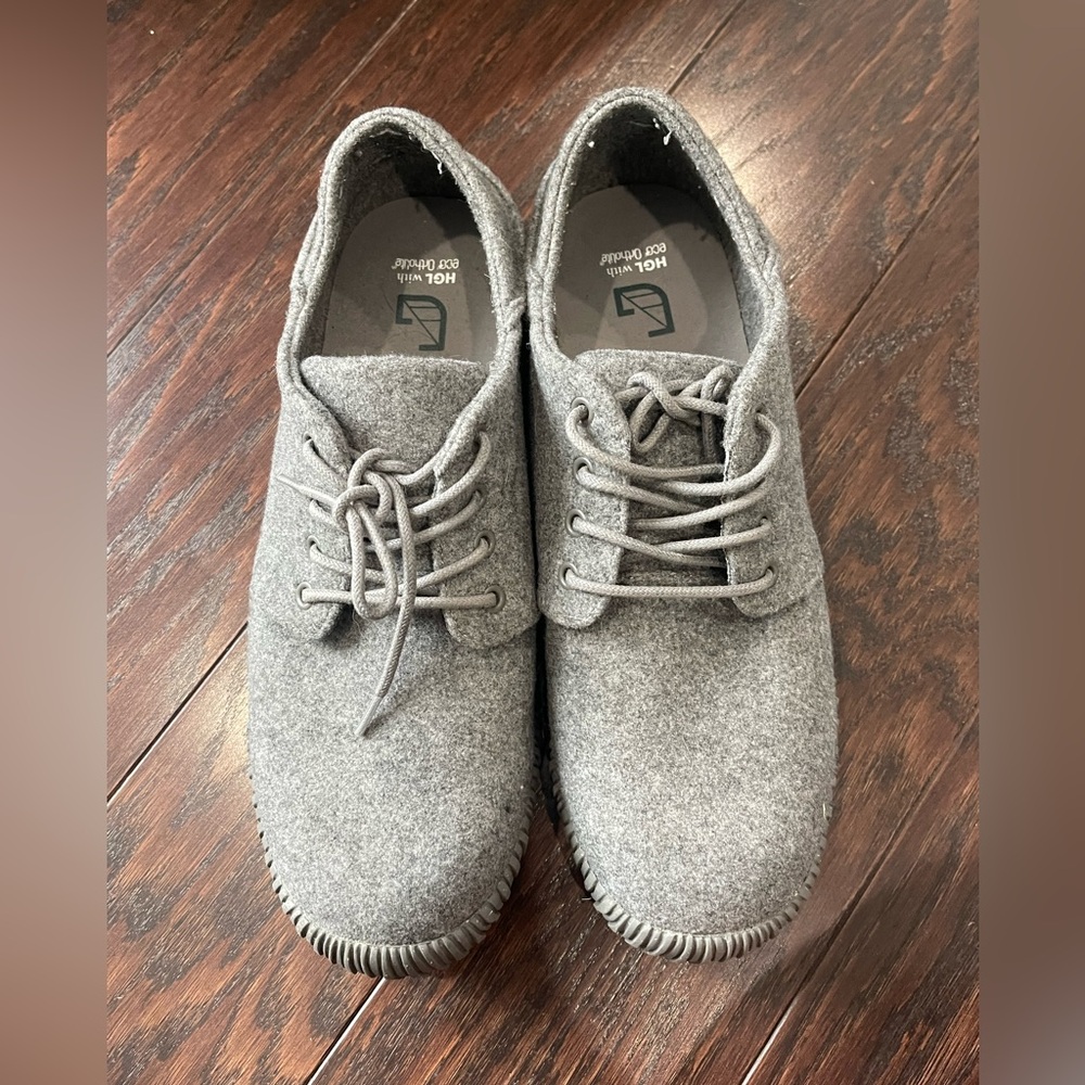 Hybrid Green Label Men Dune Low Top Wool Gray Sneaker Size 12